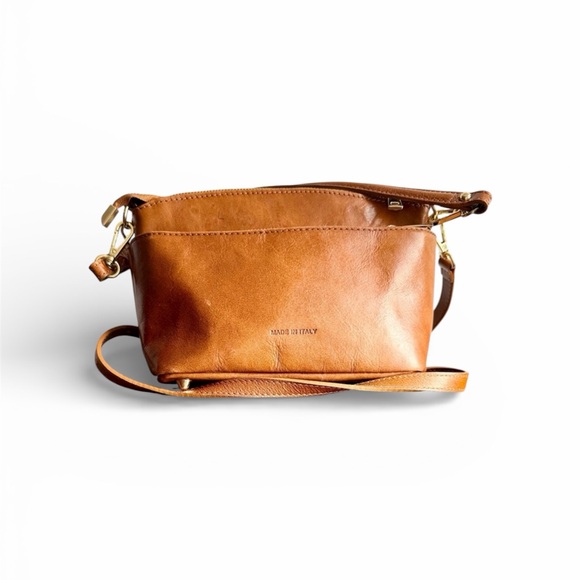 Divina Firenze Handbags - Divina Firenze Vintage Genuine Leather Crossbody Bag – Made in Italy